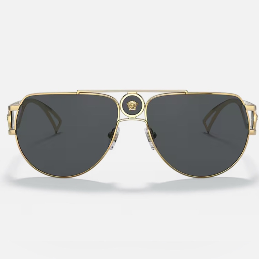 Authentic Versace Gold and Black Sunglasses - Picture 5 of 11
